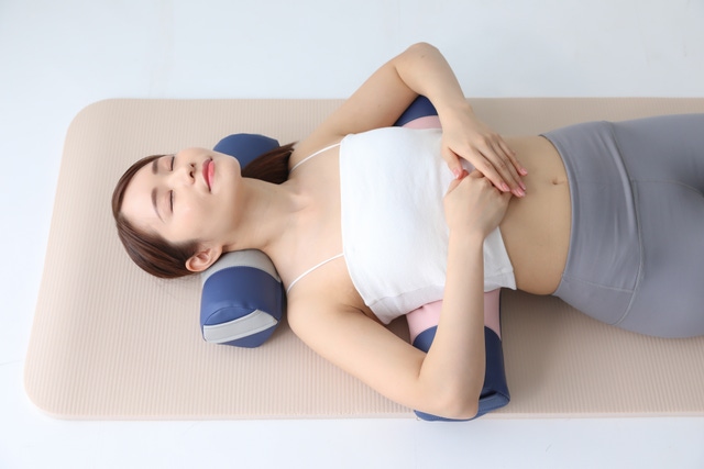 寝返りまくら使用例