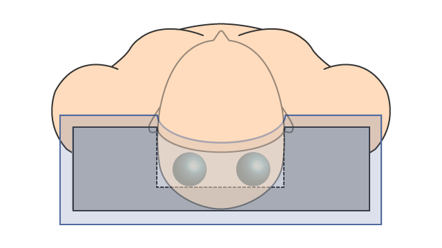 ゴムボールが首の筋肉にアプローチ